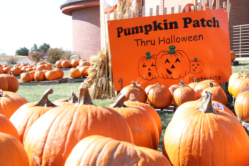 The pumpkin patch at Smoky Hill United Methodist Church on Smoky Hill Road in east Centennial featured a Halloween-themed seating area where visitors took photos in fall 2020.